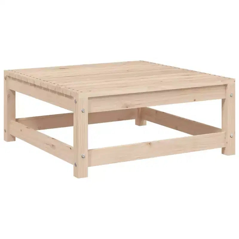 vidaXL Ensemble de canapés de jardin en bois de pin massif Grand canapé d'extérieur modulaire - Pin naturel sans coussin