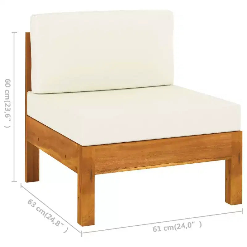 vidaXL Salon de jardin en bois, Bois