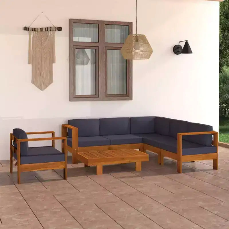 vidaXL Salon de jardin en bois, Bois