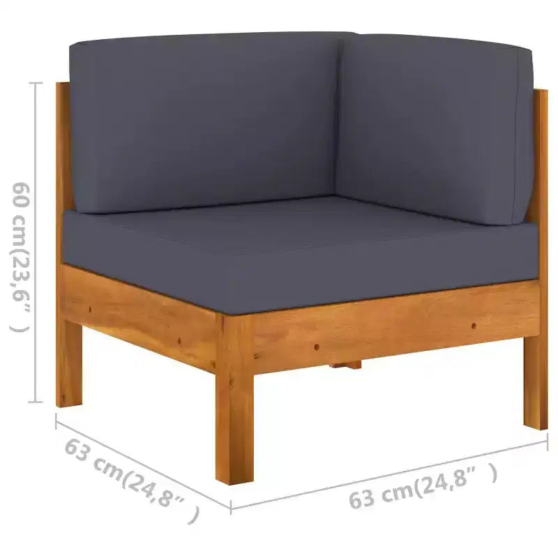 vidaXL Salon de jardin en bois, Bois