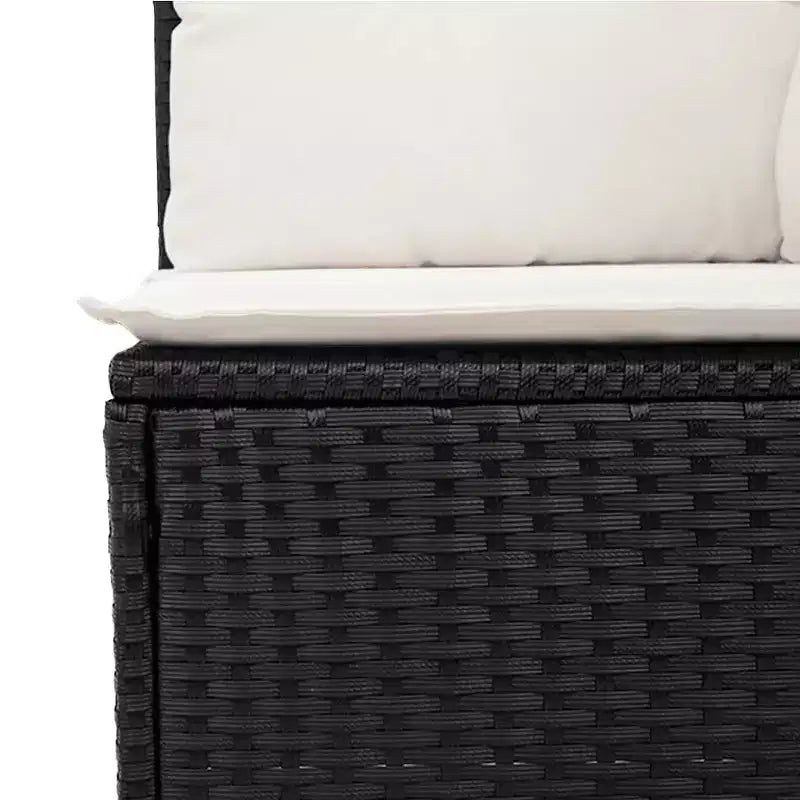 vidaXL Salon de jardin 4 pièces avec coussins en résine tressée, plusieurs coloris et modèles