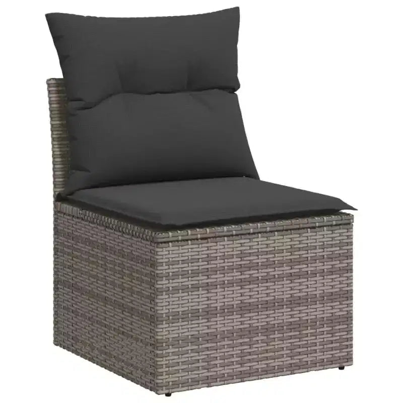 vidaXL Salon de jardin 4 pièces avec coussins en résine tressée, plusieurs coloris et modèles