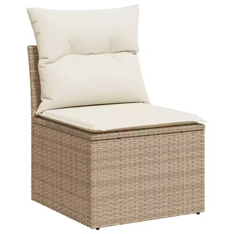 vidaXL Salon de jardin 4 pièces avec coussins en résine tressée, plusieurs coloris et modèles