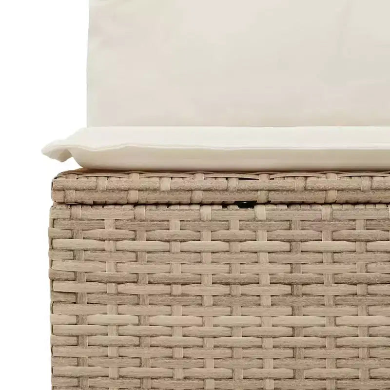 vidaXL Salon de jardin 4 pièces avec coussins en résine tressée, plusieurs coloris et modèles