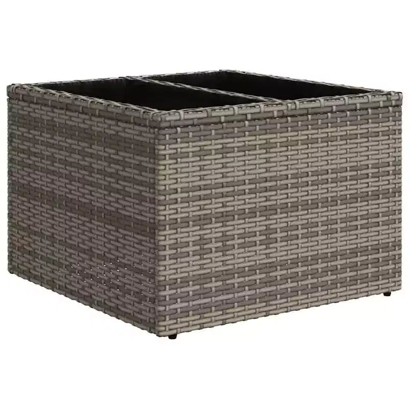 vidaXL Ensemble de canapés de jardin 5 pcs avec coussins résine tressée gris