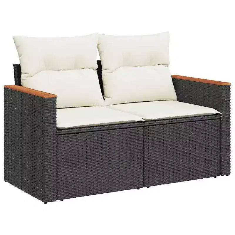 vidaXL Salon de jardin 10 places avec coussins en résine tressée, canapé d'extérieur modulaire, plusieurs couleurs et modèles