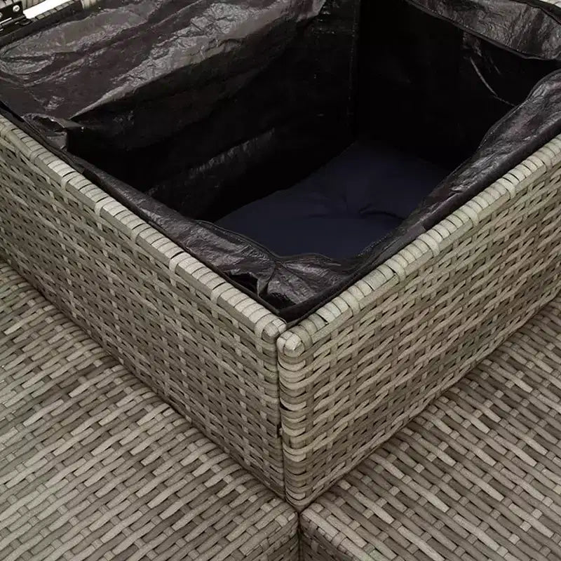 vidaXL Canapé de jardin en résine tressée avec matériaux résistants aux UV