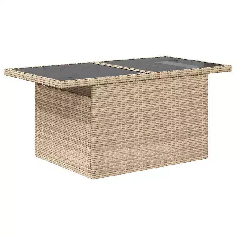 vidaXL Salon de jardin 5 pièces avec coussins en résine tressée