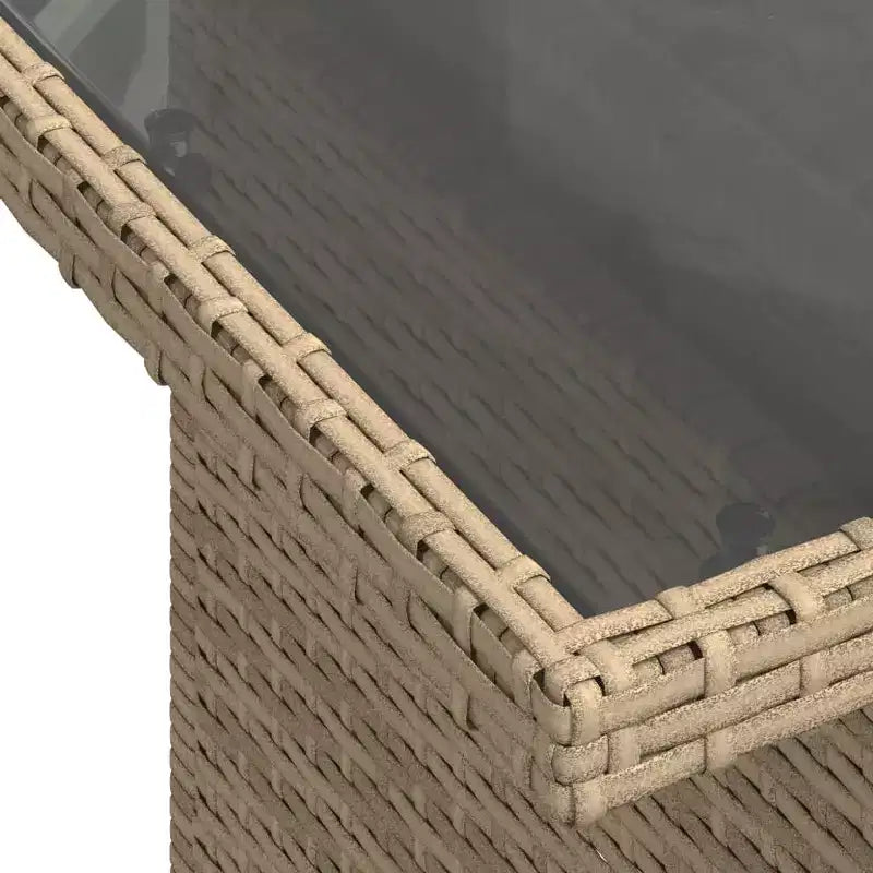 vidaXL Ensemble de canapés de jardin 7 pièces avec coussins, sectionnel d'extérieur en résine tressée, modulable, table ajustable