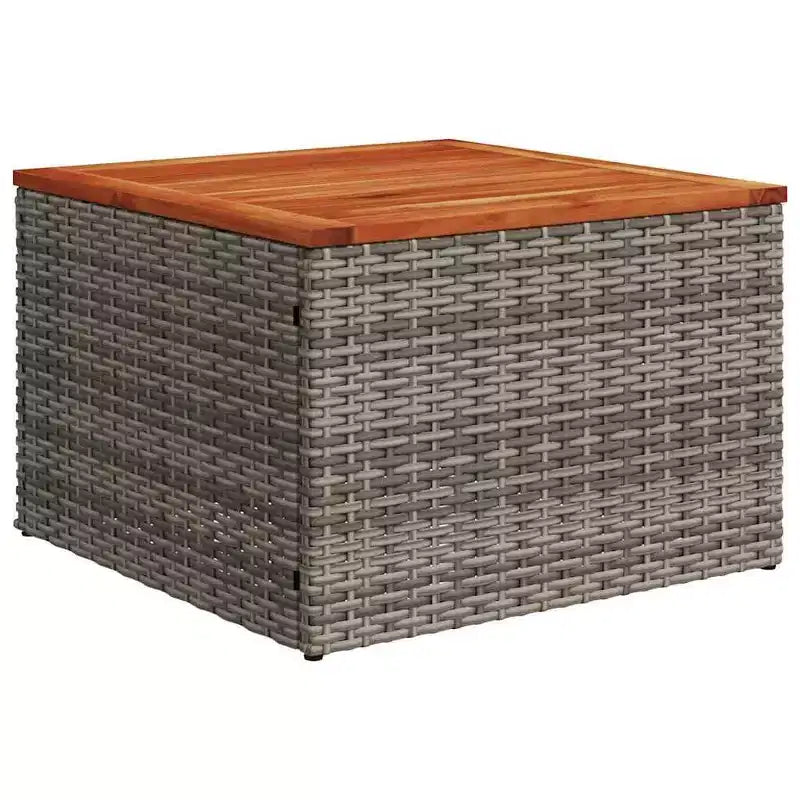 vidaXL Salon de jardin 9 pcs avec coussins résine tressée noir