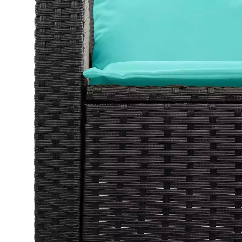vidaXL Salon de jardin 5 pcs avec coussins empilable Gris Résine tressée