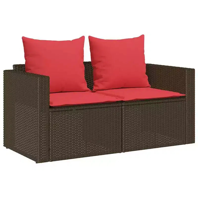 vidaXL Salon de jardin 5 pcs avec coussins empilable Gris Résine tressée