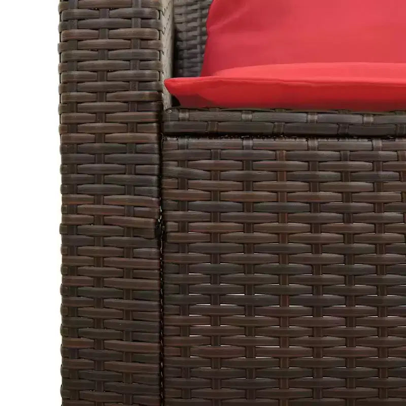 vidaXL Salon de jardin 5 pcs avec coussins empilable Gris Résine tressée