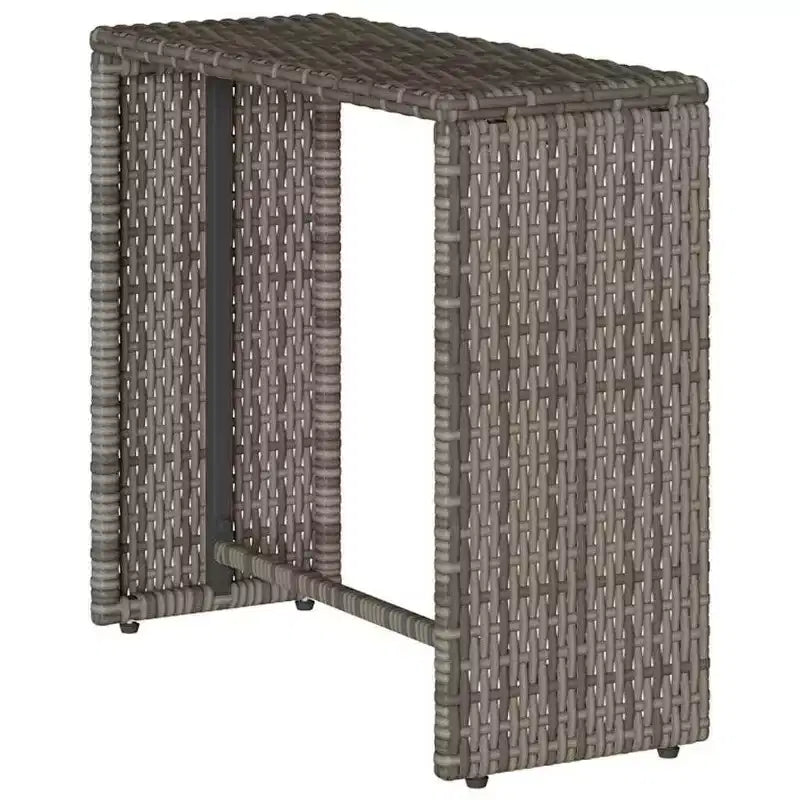 vidaXL Salon de jardin 5 pcs avec coussins empilable Gris Résine tressée