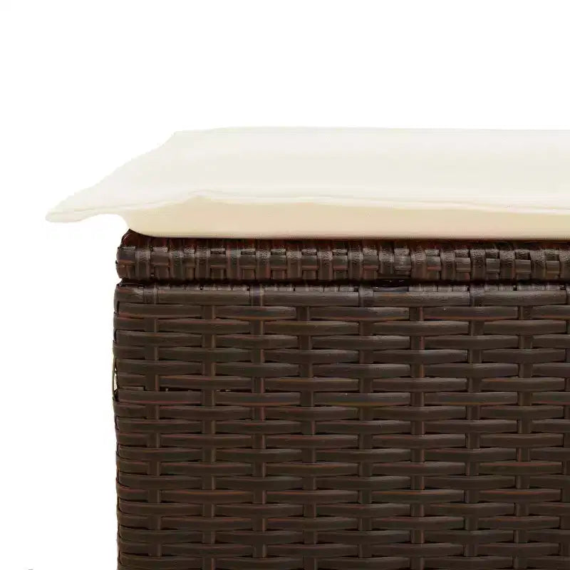 vidaXL Salon de jardin 9 pcs avec coussins résine tressée