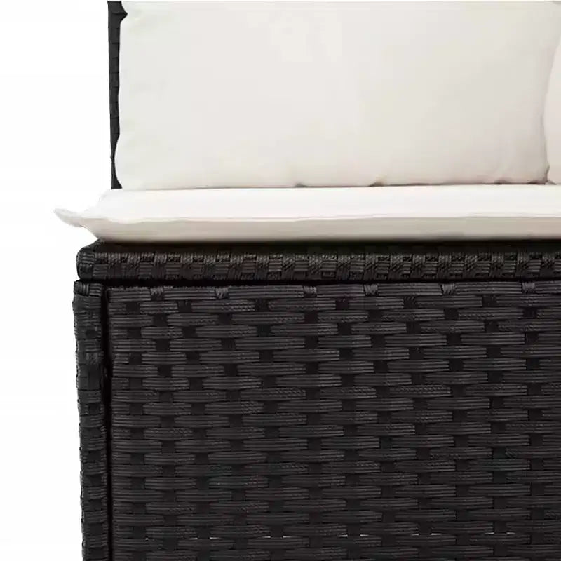 vidaXL Salon de jardin 10 pcs avec coussins Résine tressée