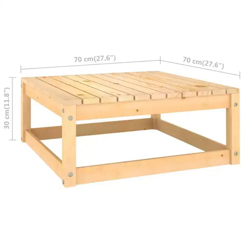 vidaXL Ensemble de mobilier de jardin 6 pièces, canapé d'angle d'extérieur en bois de pin massif