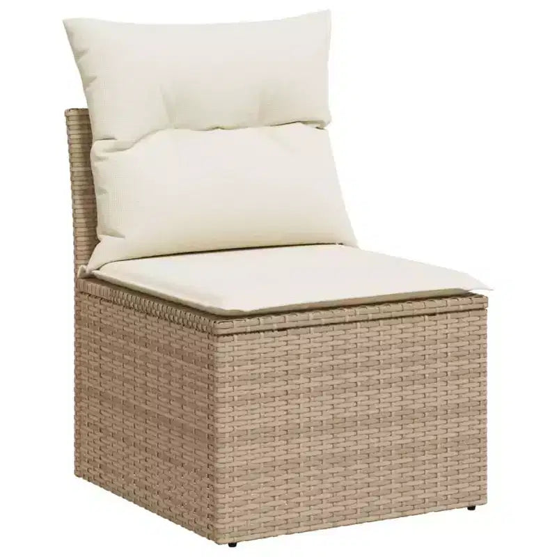 vidaXL Salon de jardin 8 pièces en résine tressée avec coussins