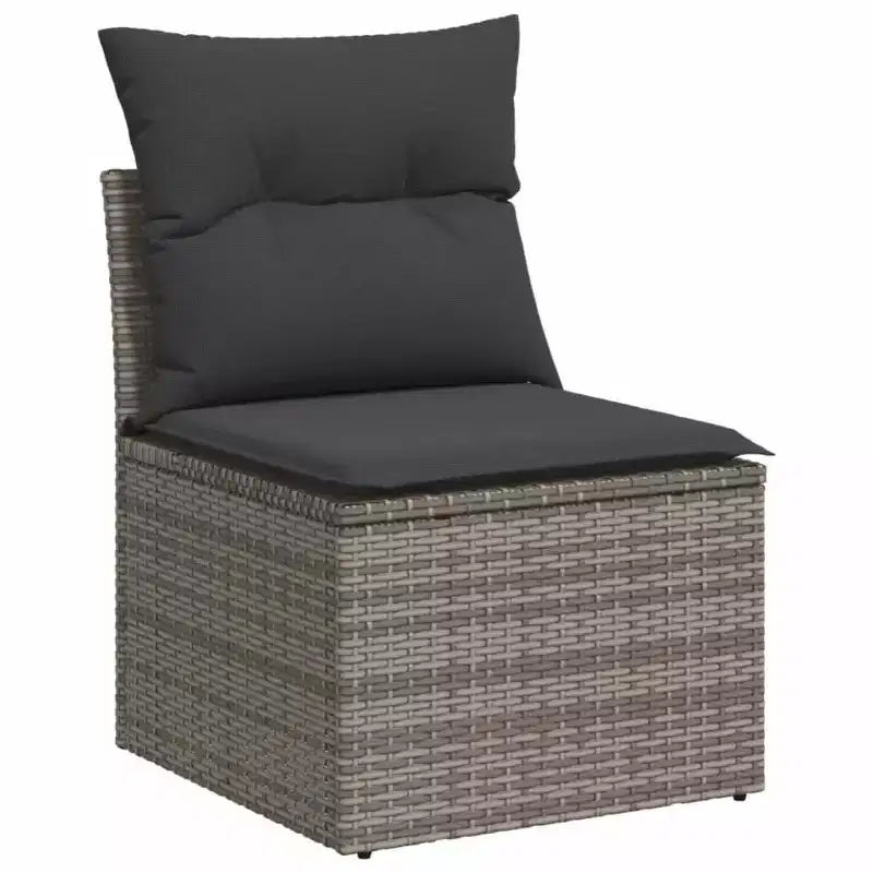 vidaXL Salon de jardin 8 pièces en résine tressée avec coussins
