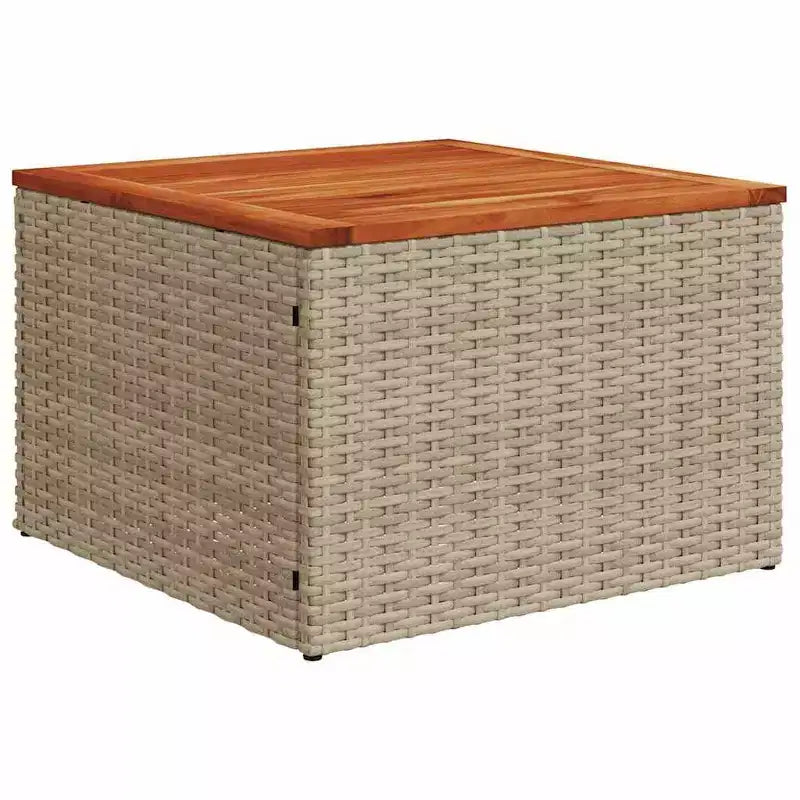 vidaXL Salon de jardin 11 pièces avec coussins en résine tressée beige