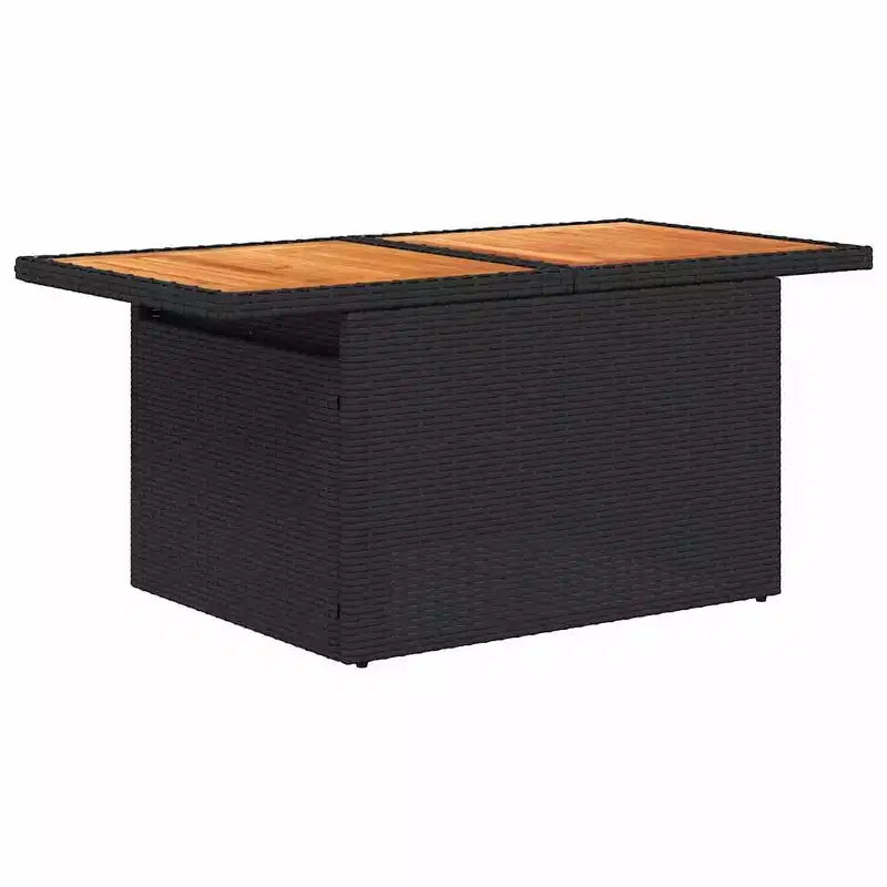 vidaXL Salon de jardin noir