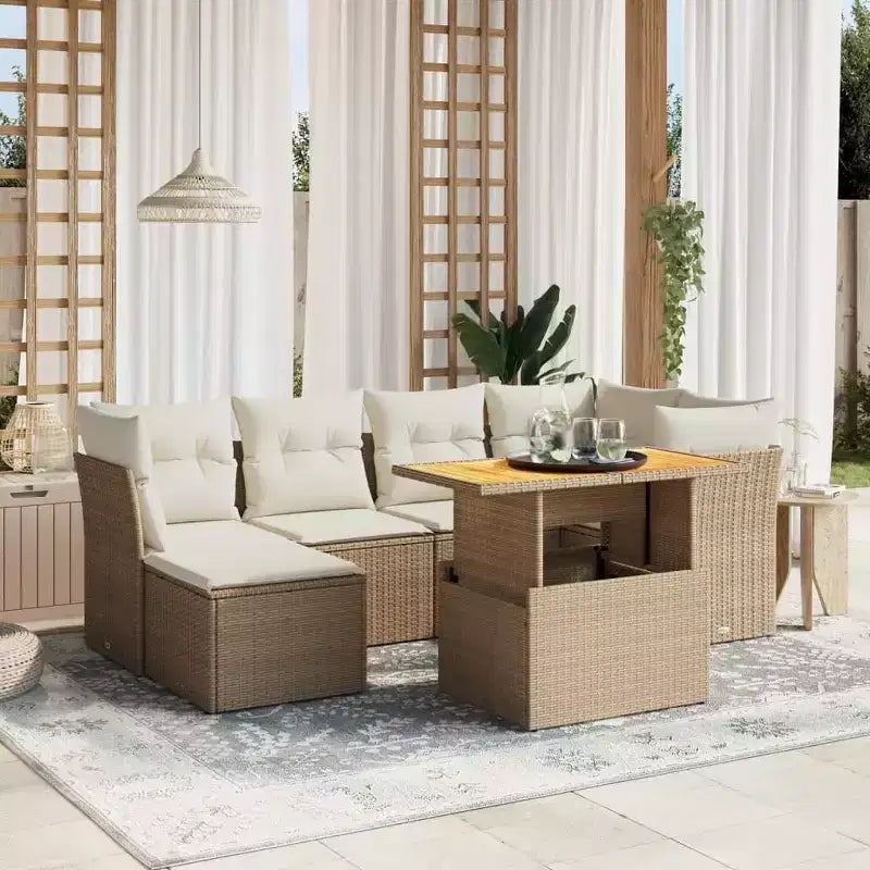 vidaXL Salon de jardin noir