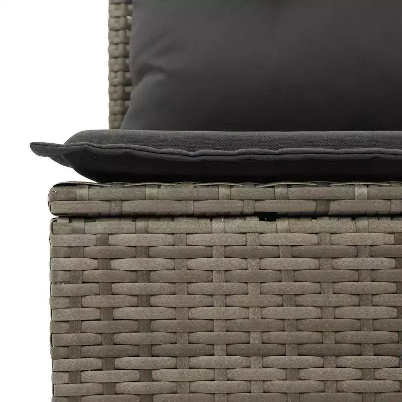 vidaXL Salon de jardin noir