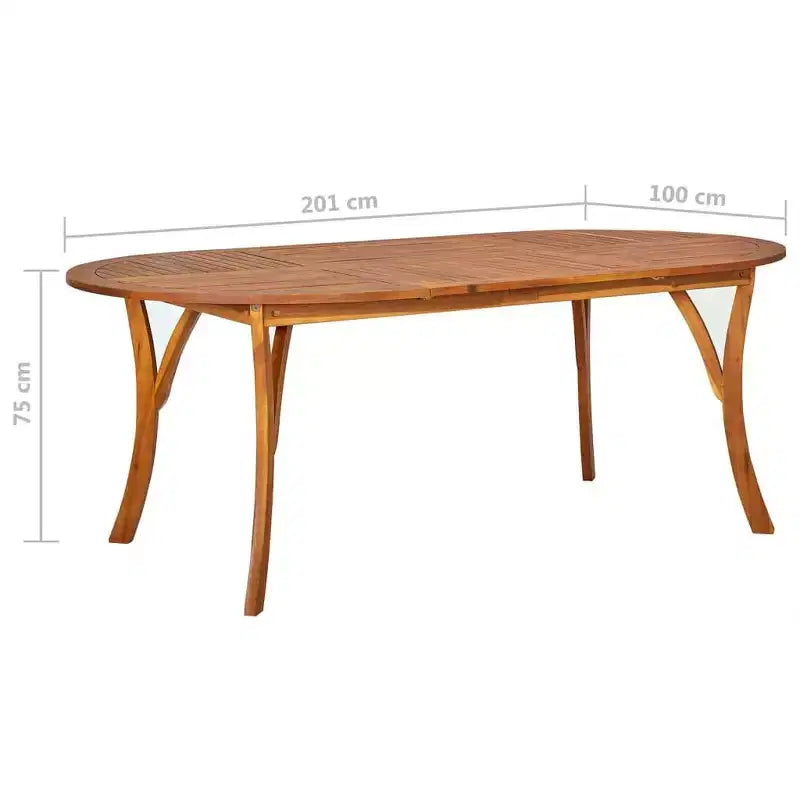 vidaXL Ensemble de salle à manger Bois d'acacia massif, résine tressée, acier revêtu par poudre