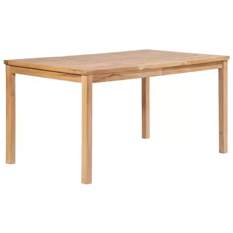 vidaXL Salon de jardin en teck massif finement poncé Bois naturel Standard