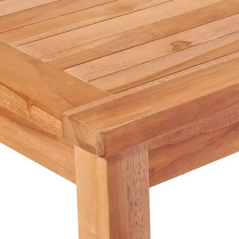 vidaXL Salon de jardin en teck massif finement poncé Bois naturel Standard