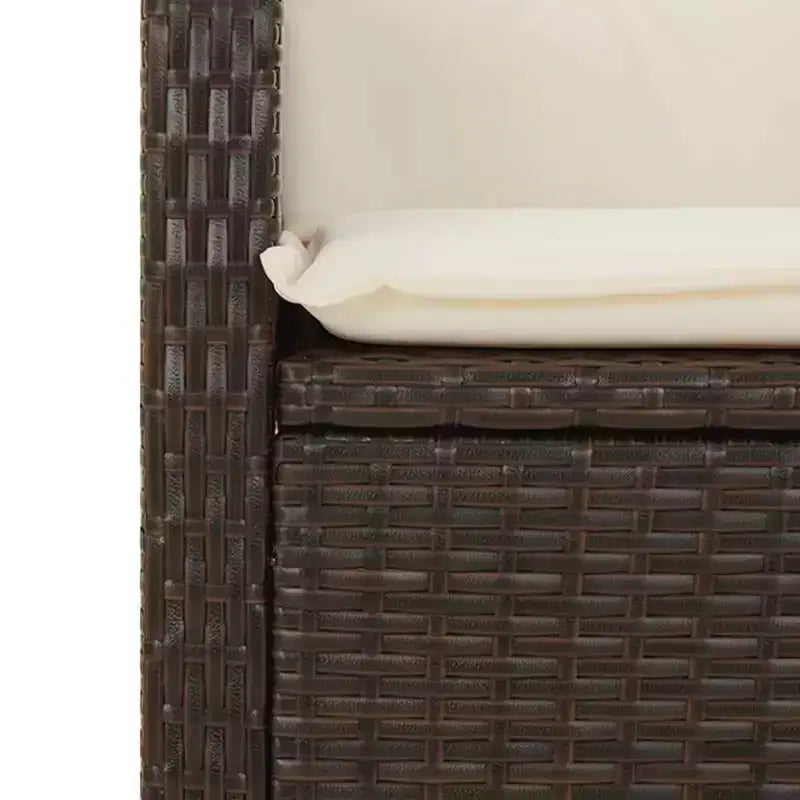 vidaXL Salon de jardin en résine tressée