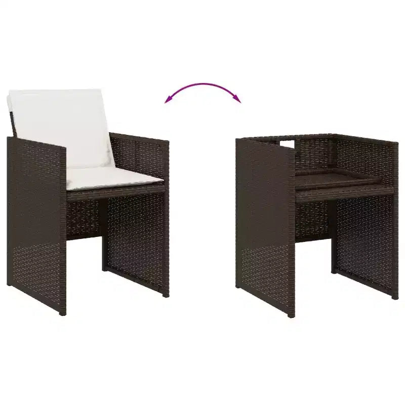 vidaXL Ensemble de salle à manger d'extérieur, 12 pcs