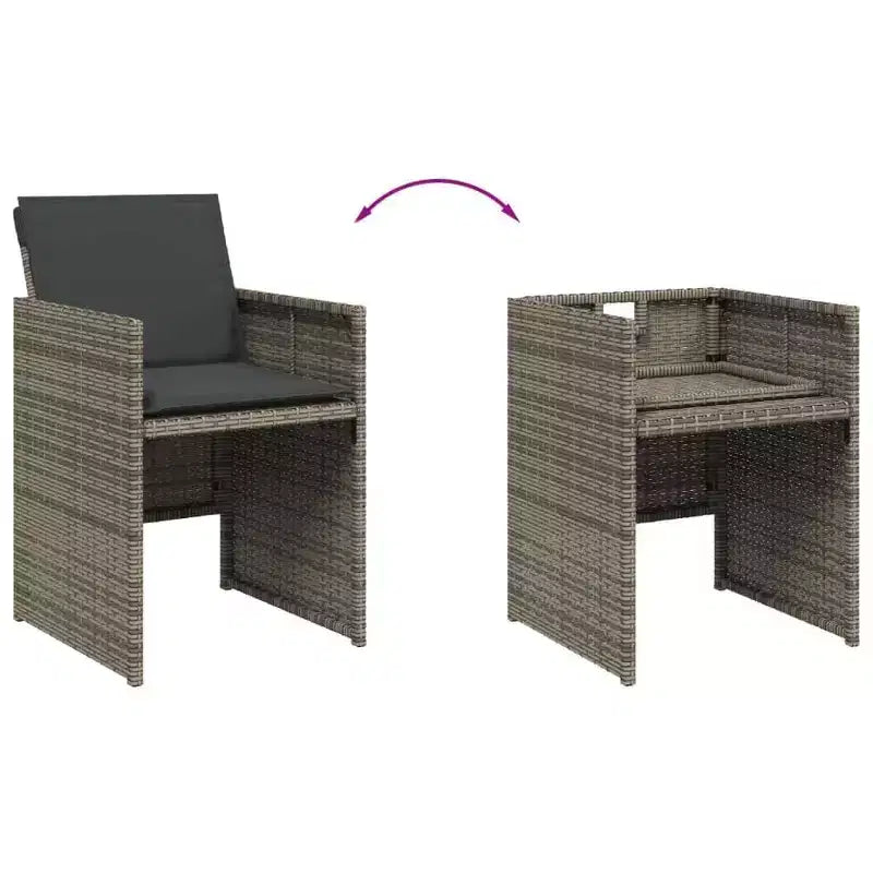 vidaXL Ensemble de salle à manger d'extérieur, 12 pcs