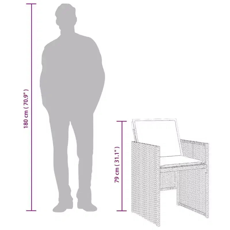 vidaXL Ensemble de salle à manger d'extérieur, 12 pcs