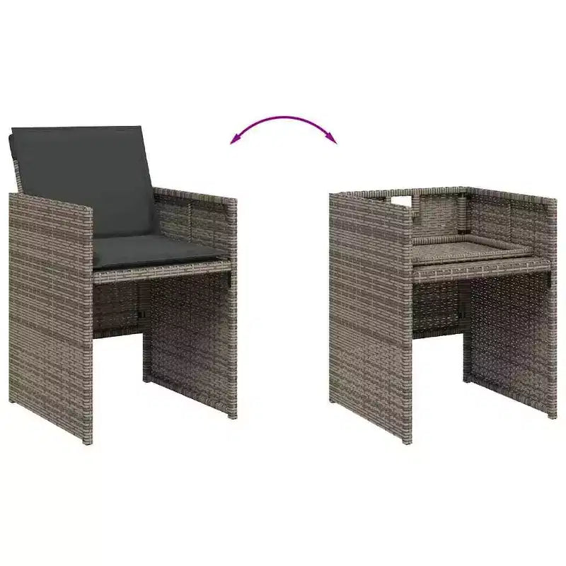 vidaXL Ensemble de salle à manger d'extérieur, 12 pcs