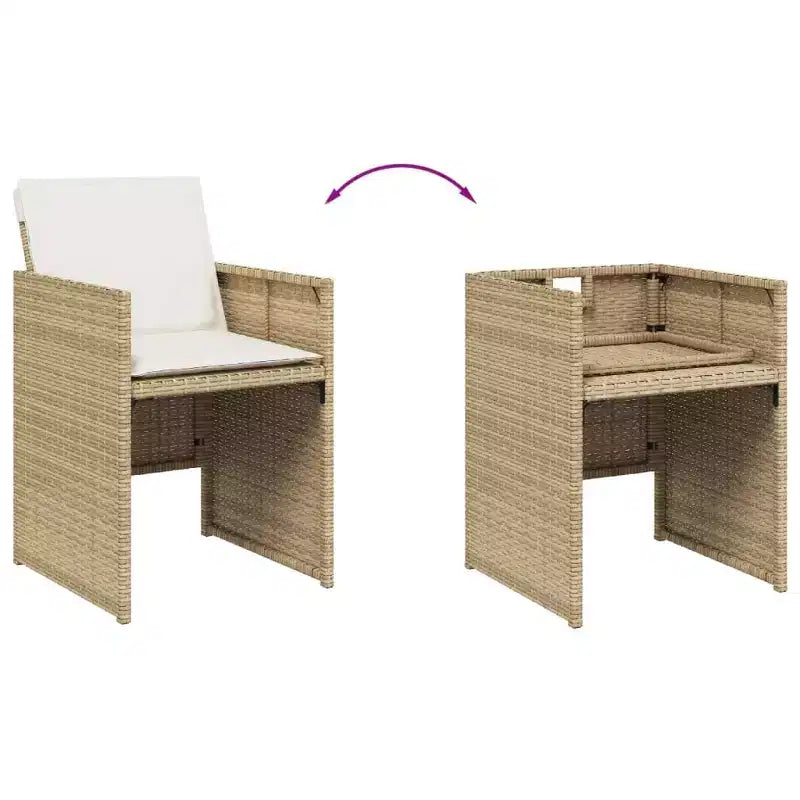 vidaXL Ensemble de salle à manger d'extérieur, 12 pcs
