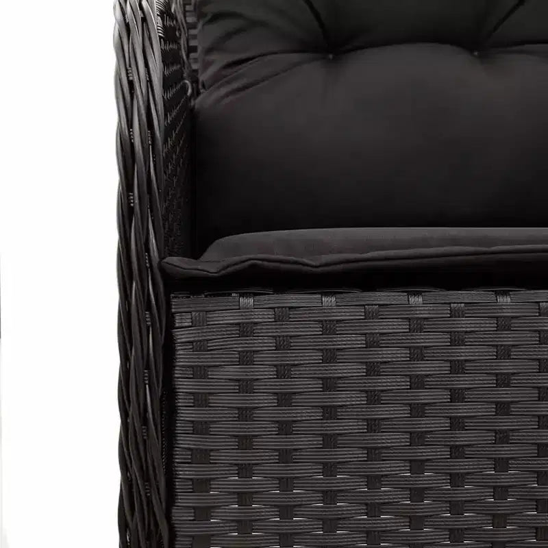 vidaXL Salon de jardin avec coussins en résine tressée