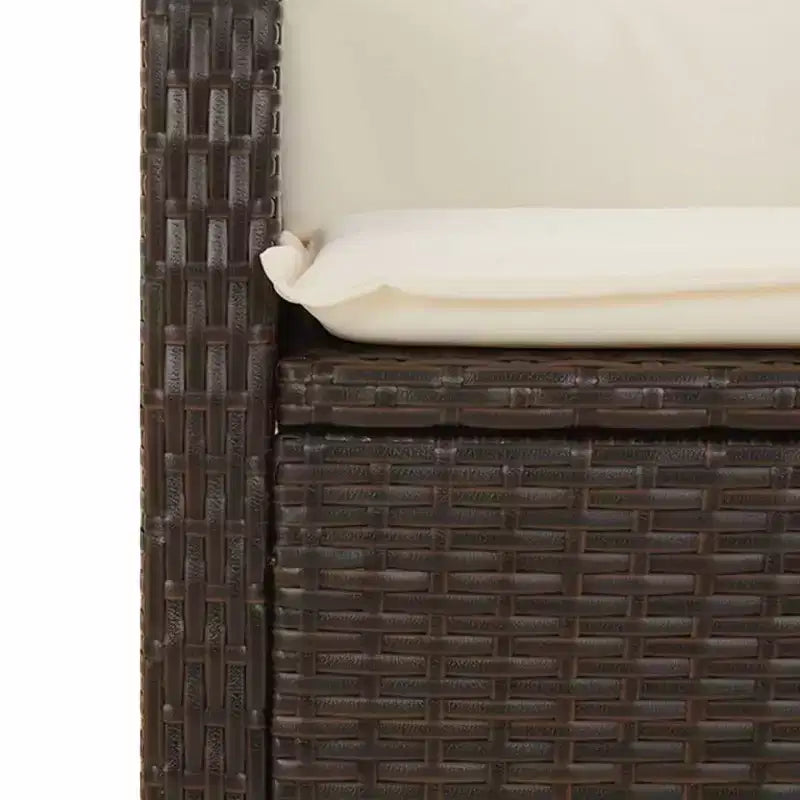 vidaXL Salon de jardin avec coussins - Résine tressée