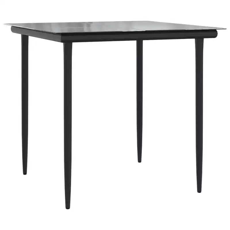 vidaXL Ensemble de salle à manger de jardin moderne avec coussins et verre trempé