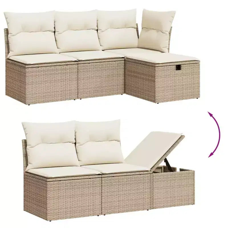 vidaXL Ensemble de canapés de jardin modulaires avec coussins en différentes couleurs