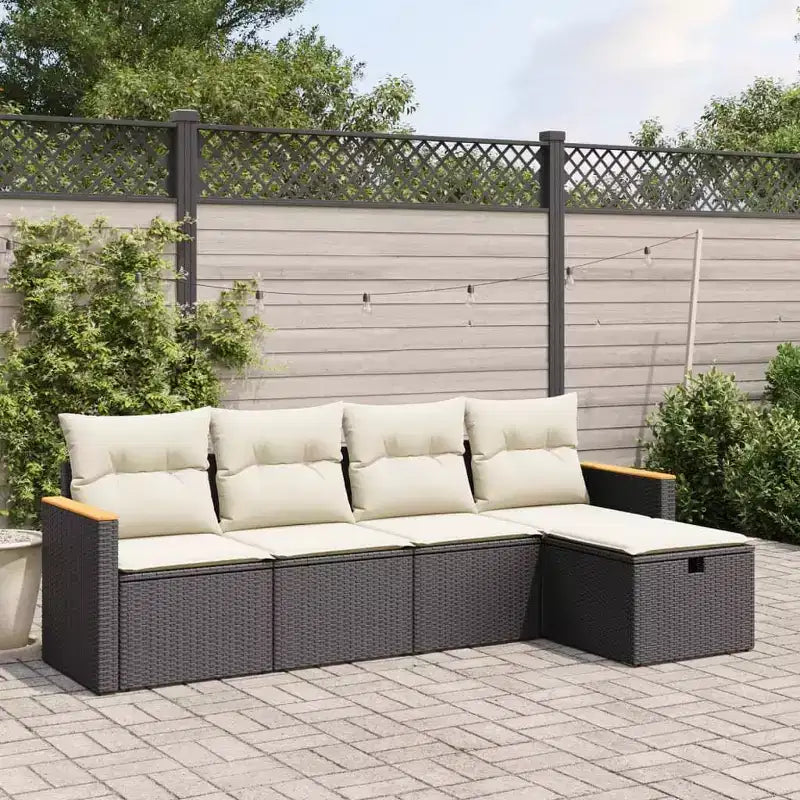 vidaXL Ensemble de canapé de jardin modulable avec coussins en diverses couleurs