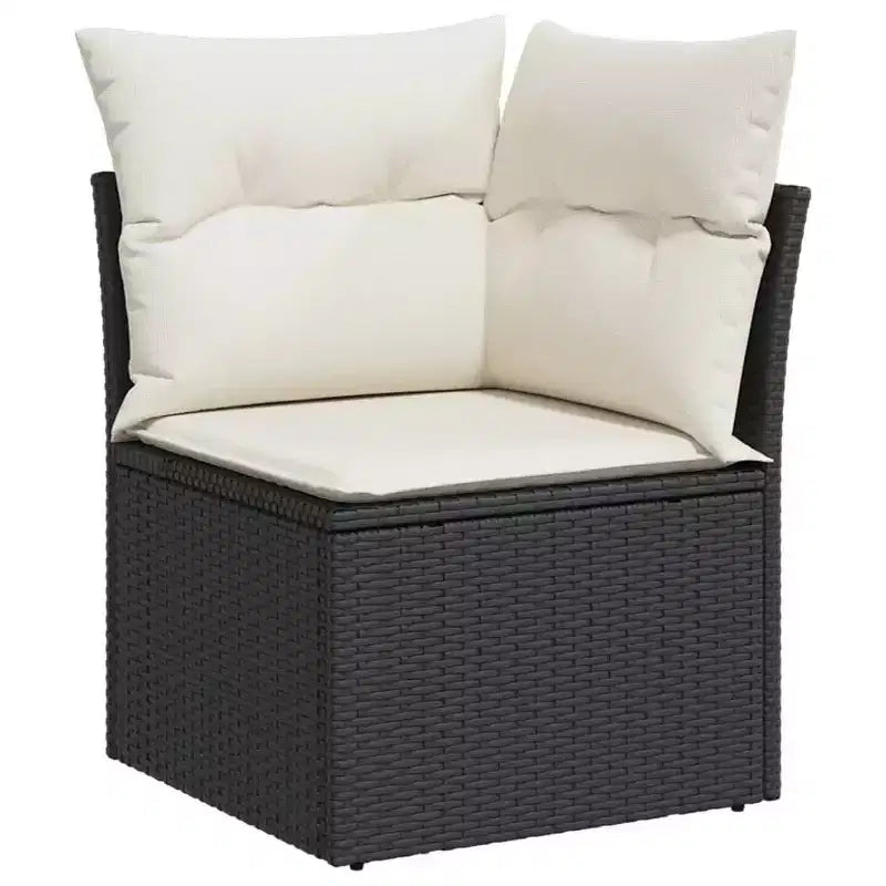 vidaXL Salon de jardin modulaire spacieux avec coussins amovibles