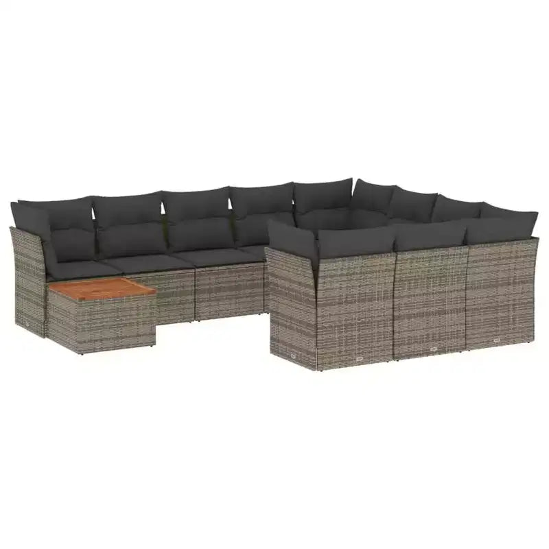 vidaXL Salon de jardin modulable avec coussins