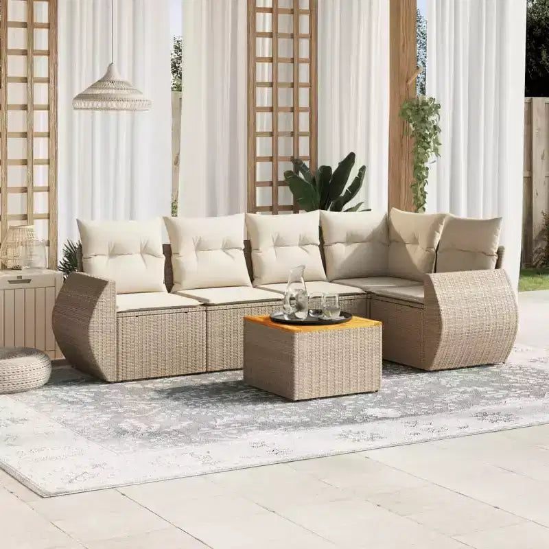 vidaXL Salon de jardin élégant avec coussins – Grand choix de couleurs