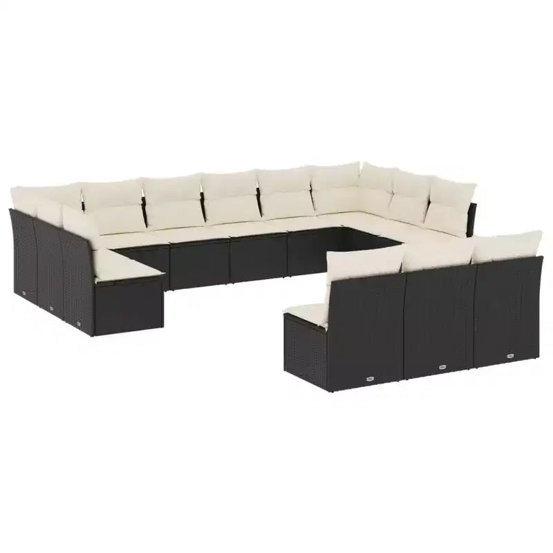vidaXL Salon de jardin modulable avec coussins – Confort extérieur