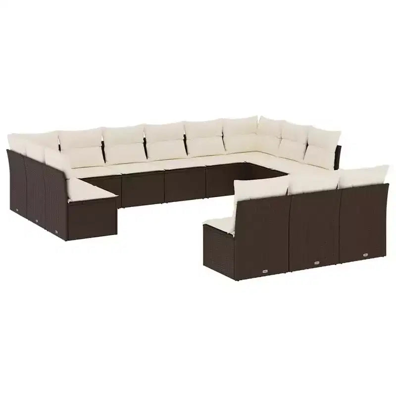 vidaXL Salon de jardin modulable avec coussins – Confort extérieur