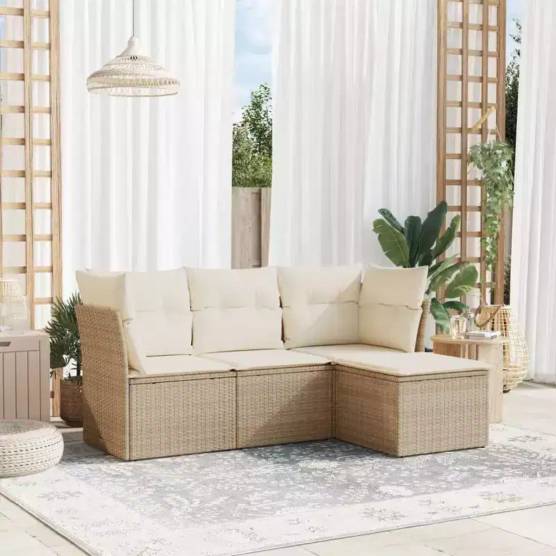 Ensemble de canapés de jardin VidaXL avec coussins, disponible en plusieurs coloris
