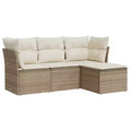 Ensemble de canapés de jardin VidaXL avec coussins, disponible en plusieurs coloris