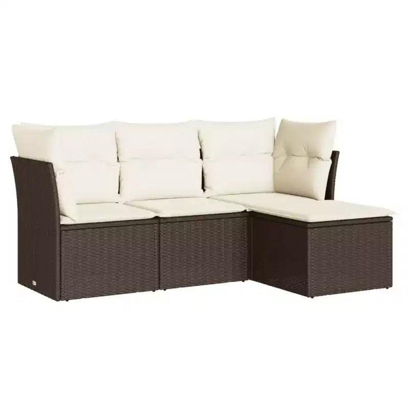 Ensemble de canapés de jardin VidaXL avec coussins, disponible en plusieurs coloris