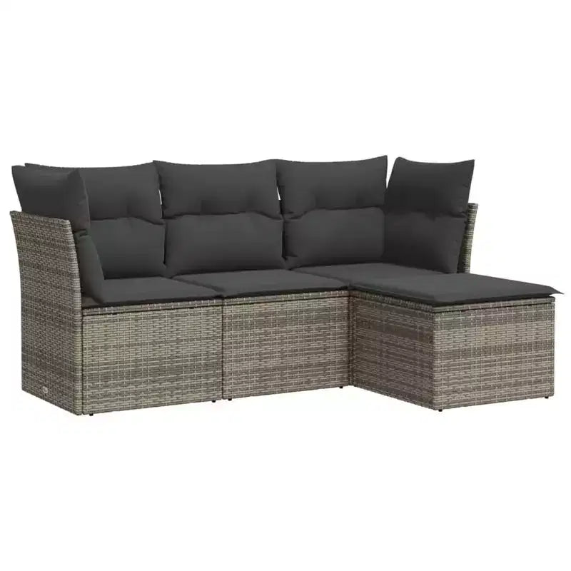 Ensemble de canapés de jardin VidaXL avec coussins, disponible en plusieurs coloris